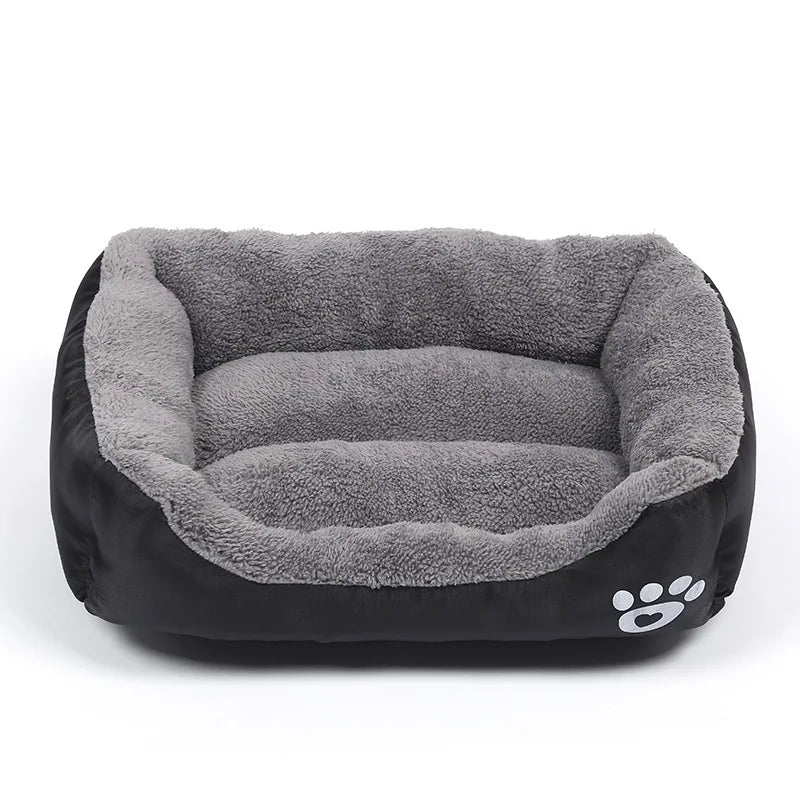 Large Cat and Dog Plush Kennel Bed Washable