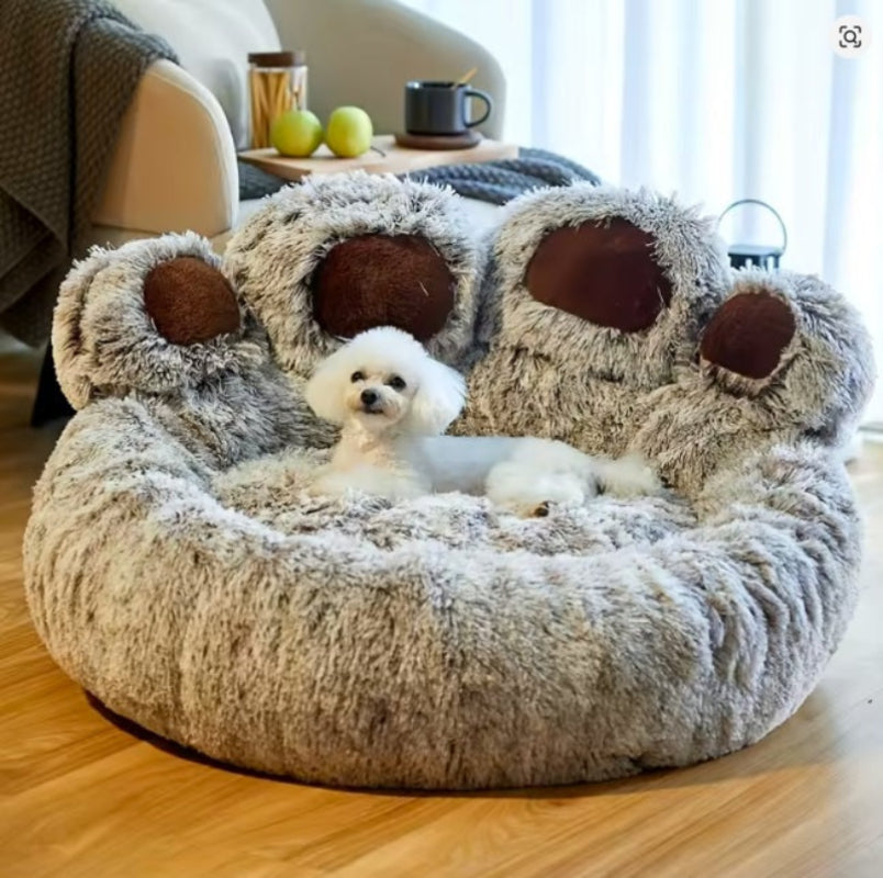 Fluffy Dog Bed Plush Kennel Accessories Pet Products Large Dogs Beds Bedding Sofa Basket Small Mat Cats Big Cushion Puppy Pets