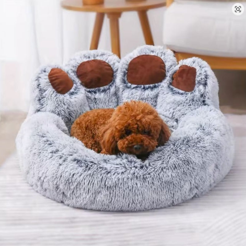 Fluffy Dog Bed Plush Kennel Accessories Pet Products Large Dogs Beds Bedding Sofa Basket Small Mat Cats Big Cushion Puppy Pets
