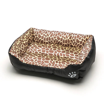 Large Cat and Dog Plush Kennel Bed Washable