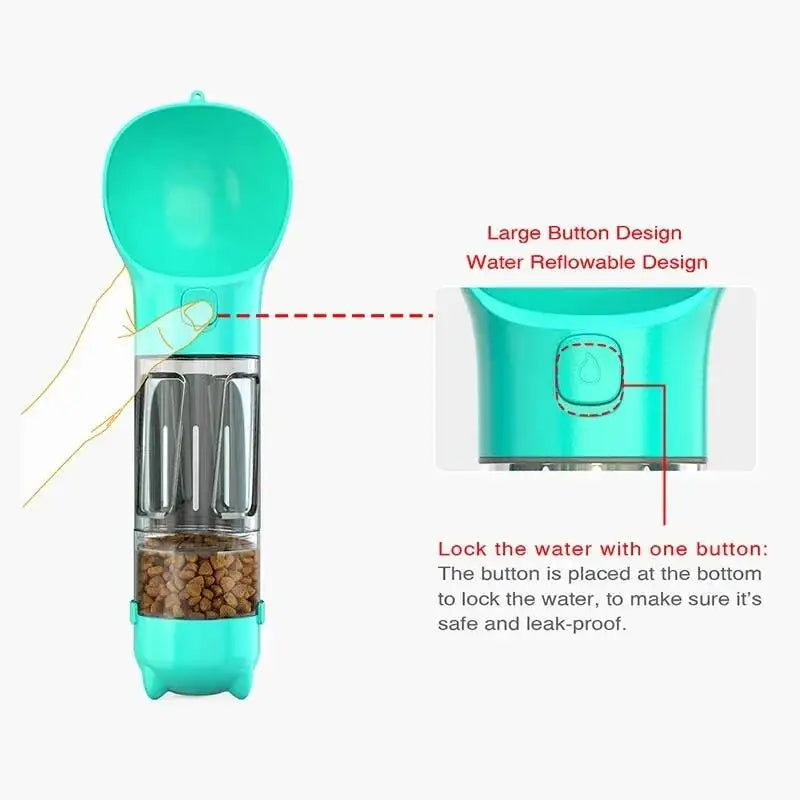 Multifunction Pet Water Dispenser Feeder for Dogs / Cats