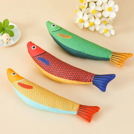 Catnip 3D Simulation Fish Toy for Cats - Interactive Sound