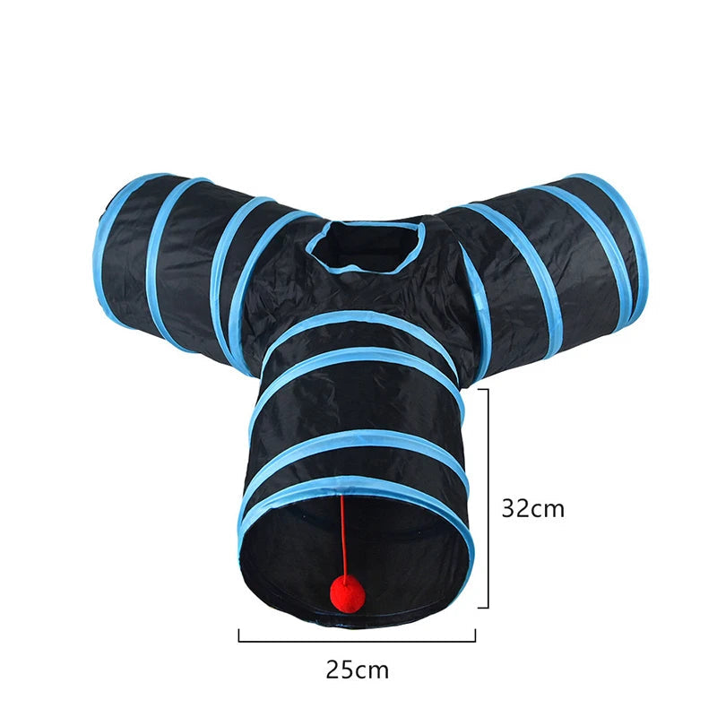 Cat Tunnel - Foldable Breathable Drill Barrel for Indoor