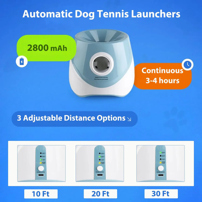 Dog Automatic Rechargeable Tennis Ball Launcher / Throwing Machine