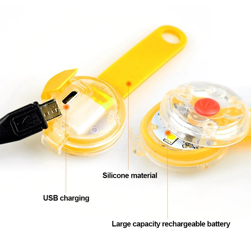 Dog Collar - Anti Loss LED Flashing Light Waterproof Rechargeable Pendant