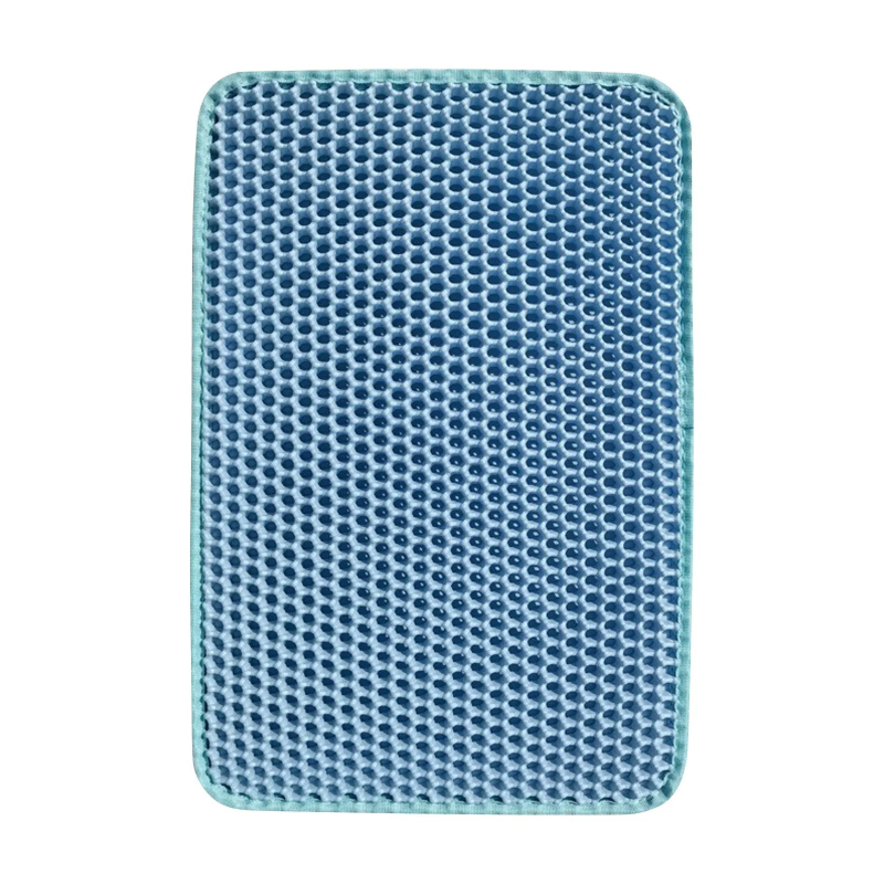 Cat Litter Mat Waterproof Urine Proof Kitty Litter Mat Honeycomb Double Layer Litter Box Mat Skidproof Soft EVA Cat Litter Mat