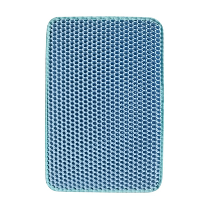 Cat Litter Mat Waterproof Urine Proof Kitty Litter Mat Honeycomb Double Layer Litter Box Mat Skidproof Soft EVA Cat Litter Mat