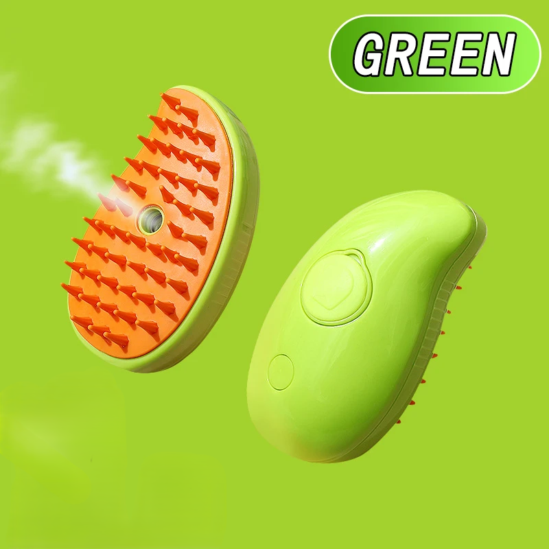 Cat Electric Steam Massage Hair Brush 3 in 1 - Grooming Brush / Comb/Spray