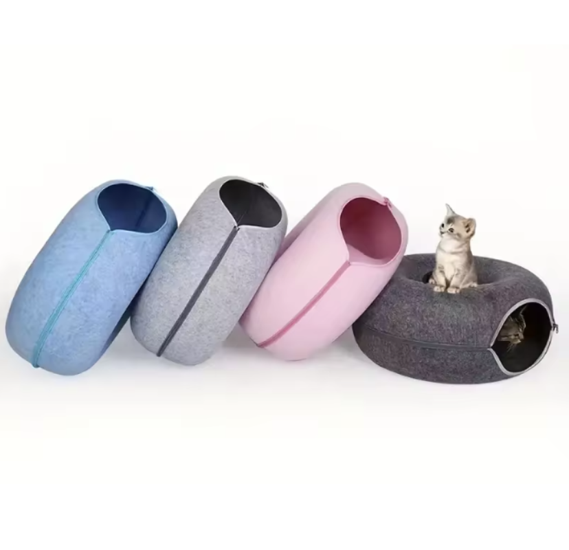 Donut Cat Cave for 2 Cats - Interactive Playing Toys