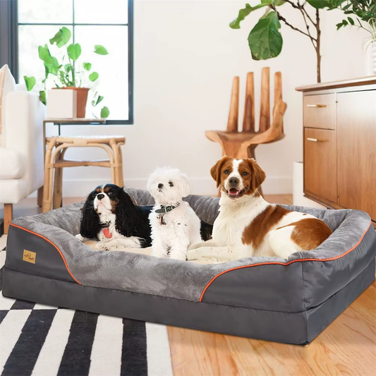 Jumbo Large Orthopedic Dog Bed Memory Foam Pet Sofa Couch Waterproof
