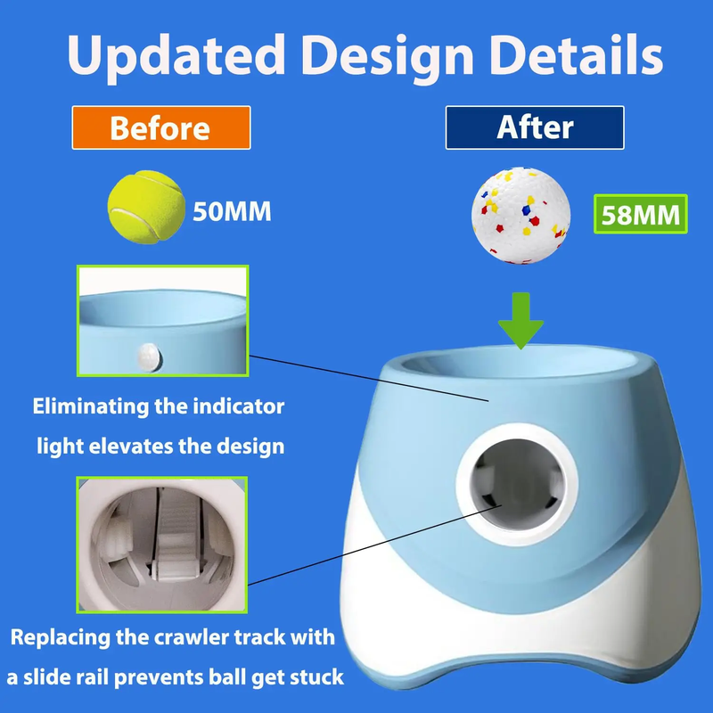 Dog Automatic Rechargeable Tennis Ball Launcher / Throwing Machine