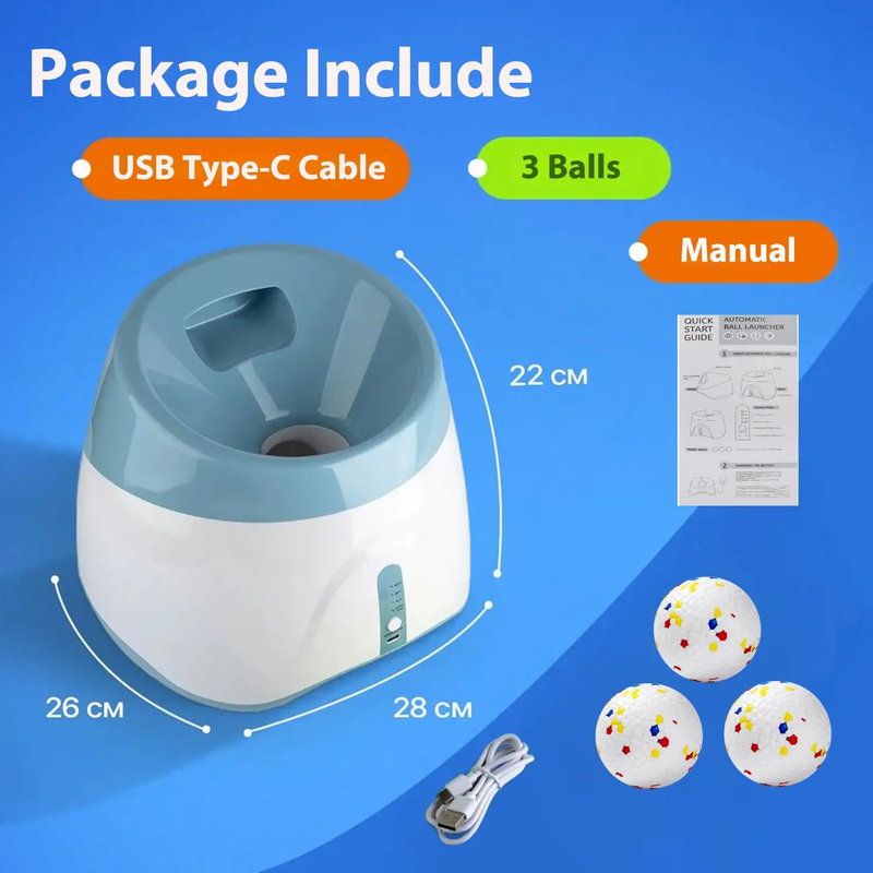 Dog Automatic Rechargeable Tennis Ball Launcher / Throwing Machine