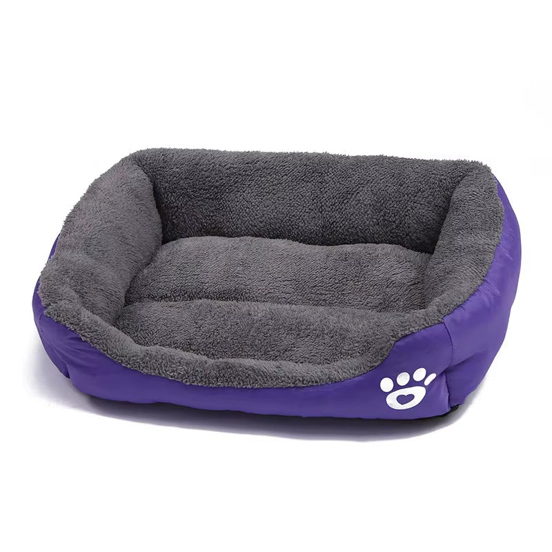 Large Cat/Dog Plush Kennel Bed Washable