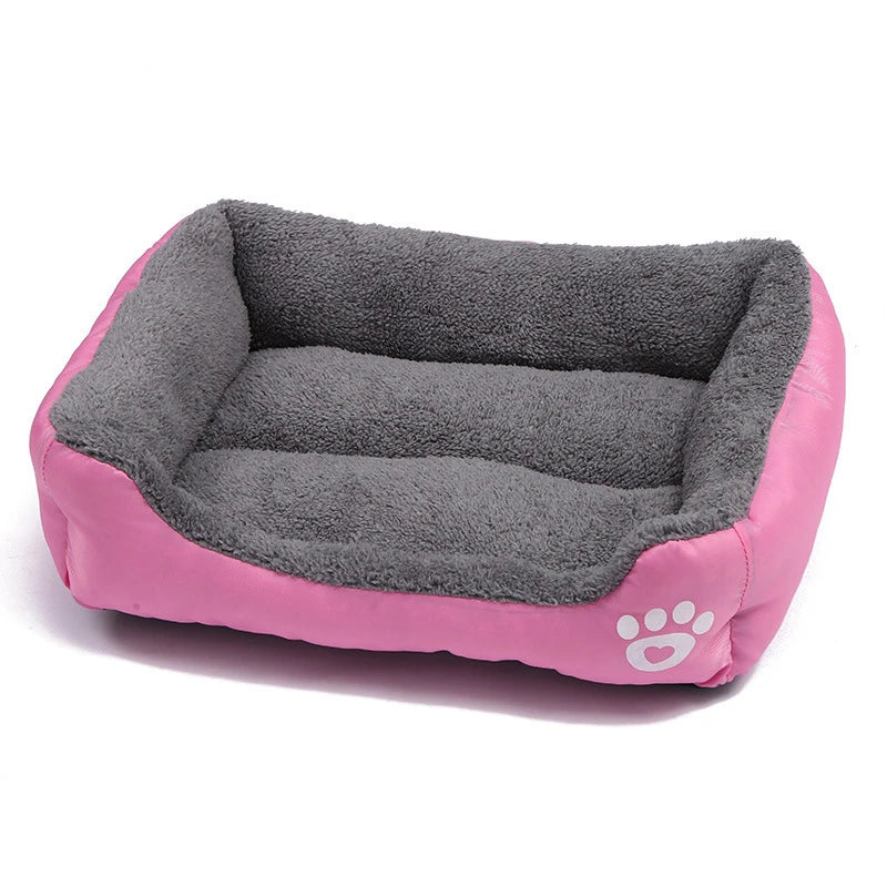 Large Cat/Dog Plush Kennel Bed Washable