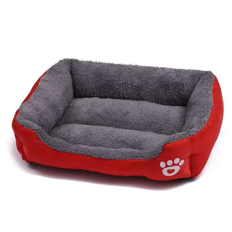 Large Cat/Dog Plush Kennel Bed Washable