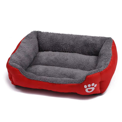 Large Cat/Dog Plush Kennel Bed Washable