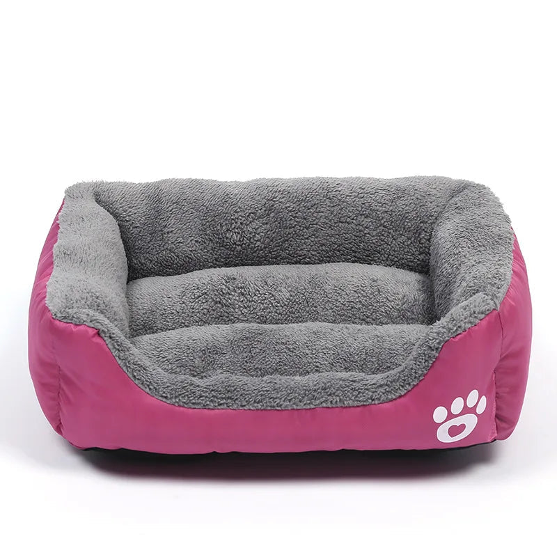 Large Cat/Dog Plush Kennel Bed Washable
