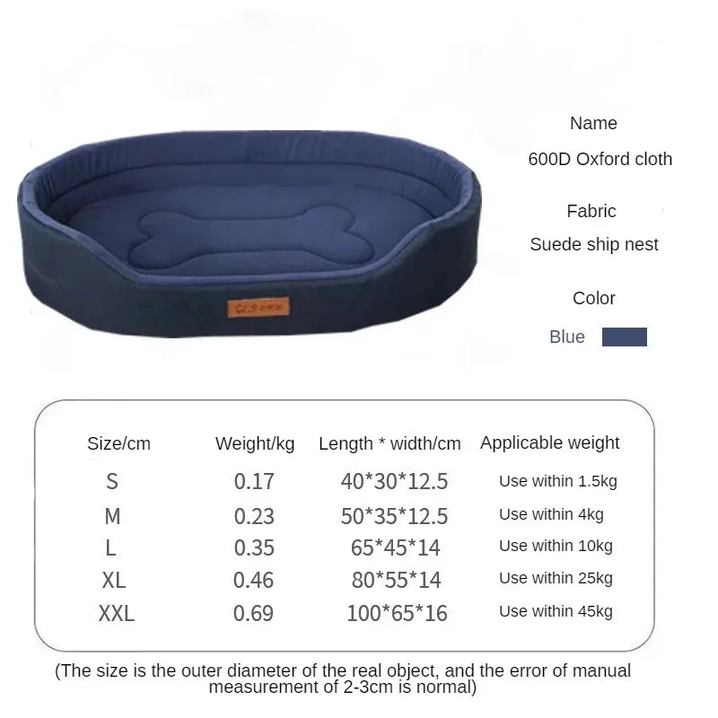 CloudBed Waterproof Dog Bed Washable Square Pet Sofa
