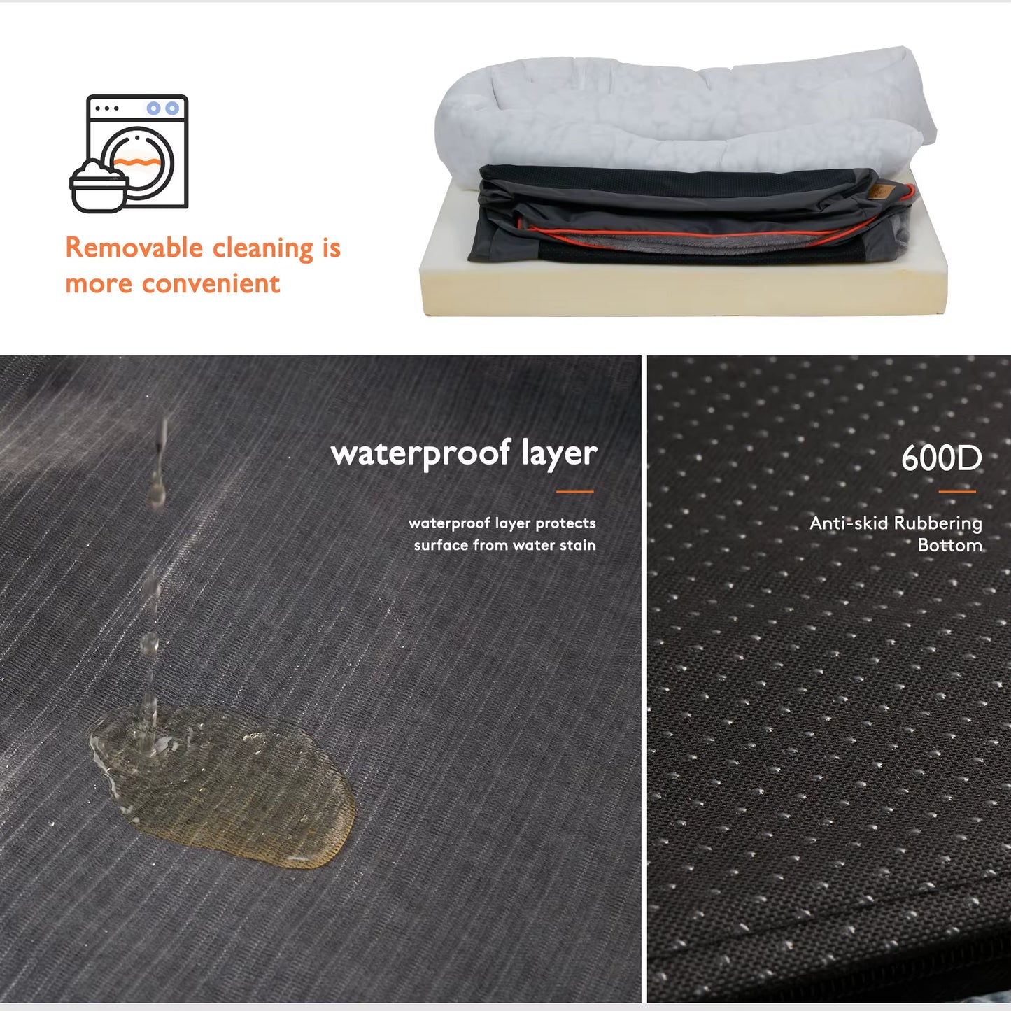 Jumbo Large Orthopedic Dog Bed 