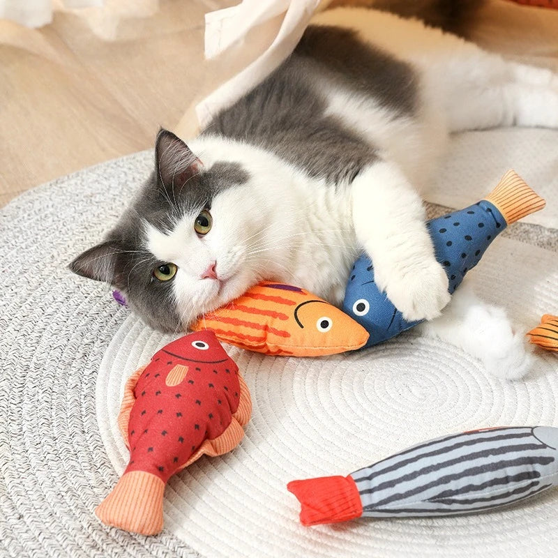 Catnip 3D Simulation Fish Toy for Cats - Interactive Sound