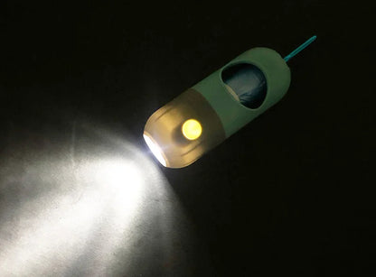 Led Light Pet Poop Scooper Bag Dispenser for Dogs & Cats Clean Accessories