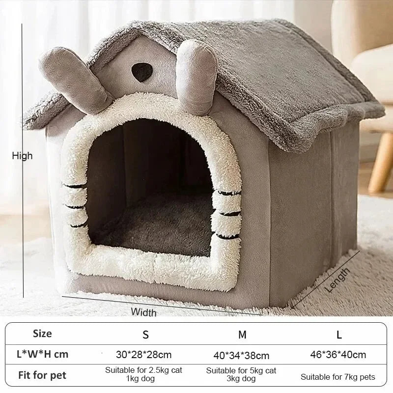 Indoor Warm Soft House - with Removable Cushion, Suitable for Dogs / Cats