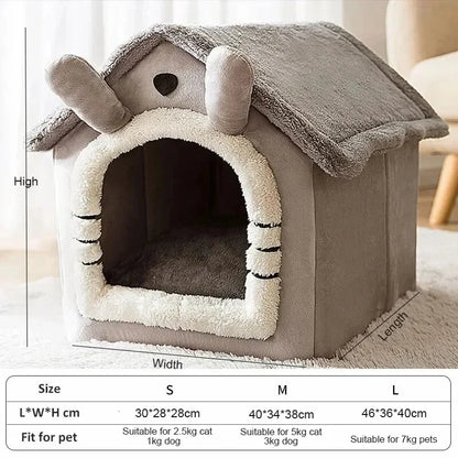Indoor Warm Soft House - with Removable Cushion, Suitable for Dogs / Cats