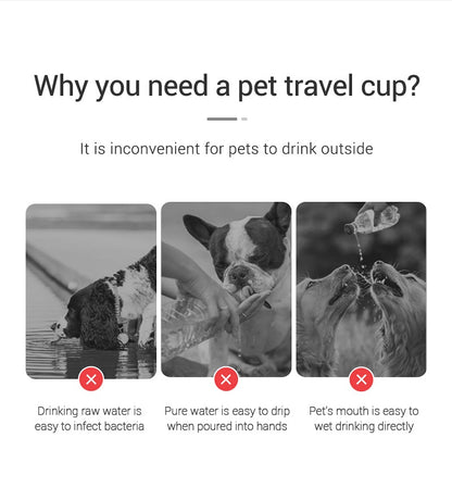 Portable Dog Water Bottle for Small Large Dogs Outdoor Leakproof Walking Drinking Bowls