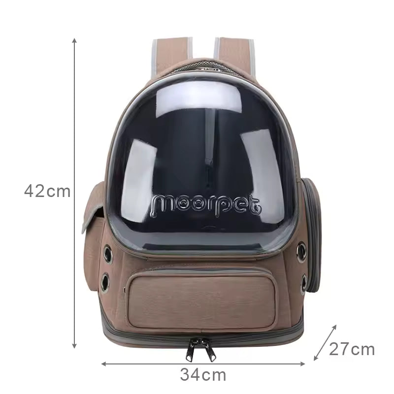 Transparent Breathable Pet Carrier for Cats / Small Dogs