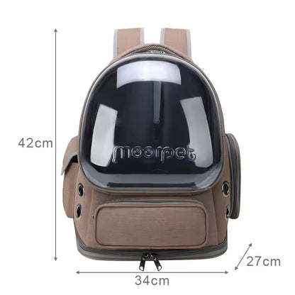 Transparent Breathable Pet Carrier for Cats / Small Dogs
