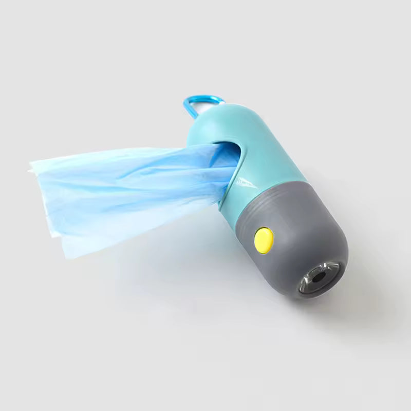 Led Light Pet Poop Scooper Bag Dispenser for Dogs & Cats Clean Accessories