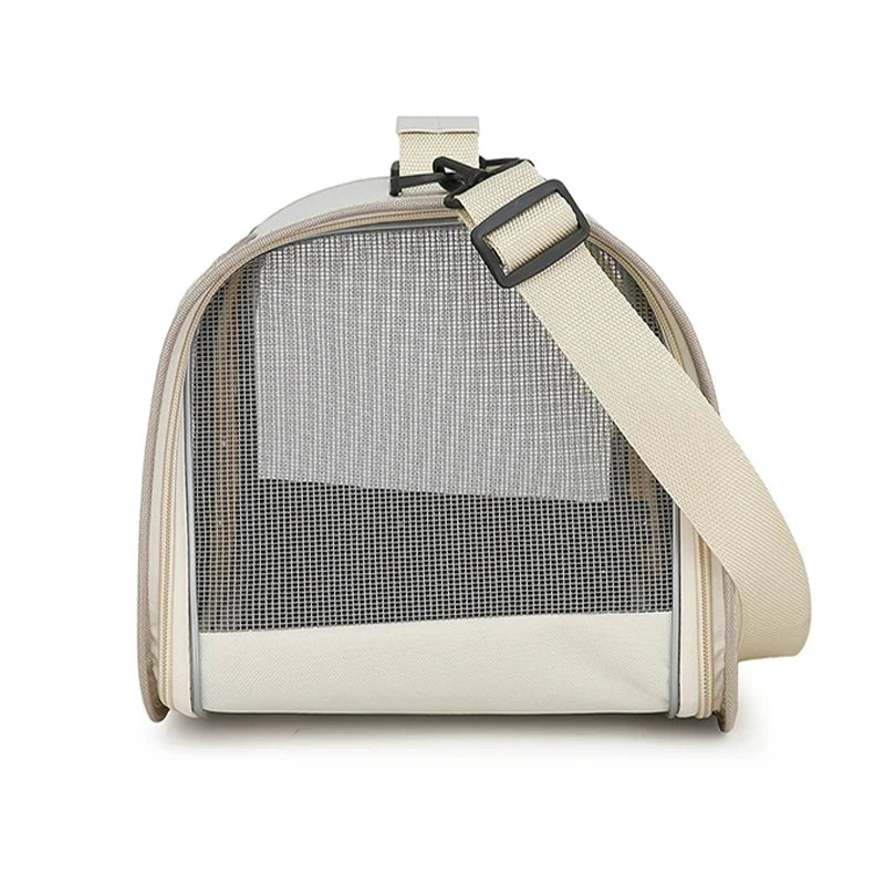 Portable Outdoor Pet Carrier Bag for Small Dogs and Cats, Foldable and Breathable