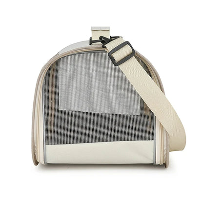 Portable Outdoor Pet Carrier Bag for Small Dogs and Cats, Foldable and Breathable