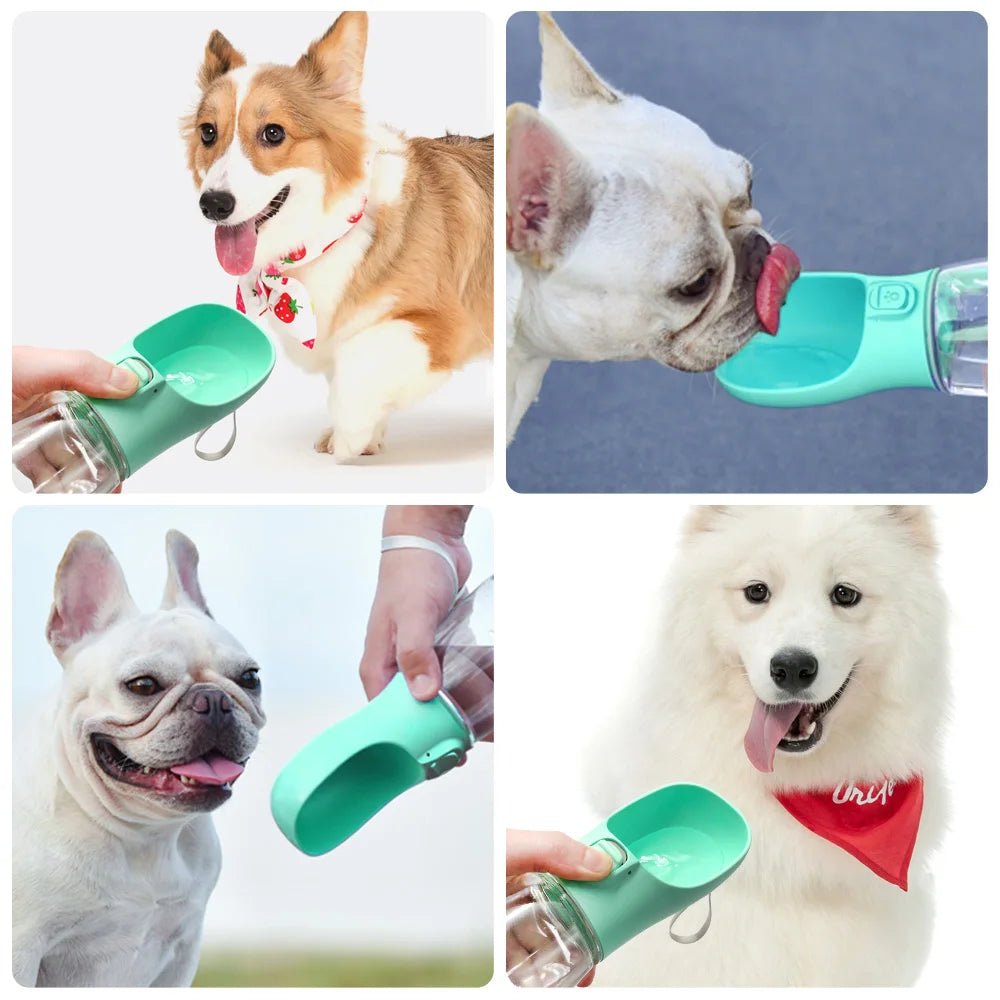 Portable Dog Water Bottle for Small Large Dogs Outdoor Leakproof Walking Drinking Bowls