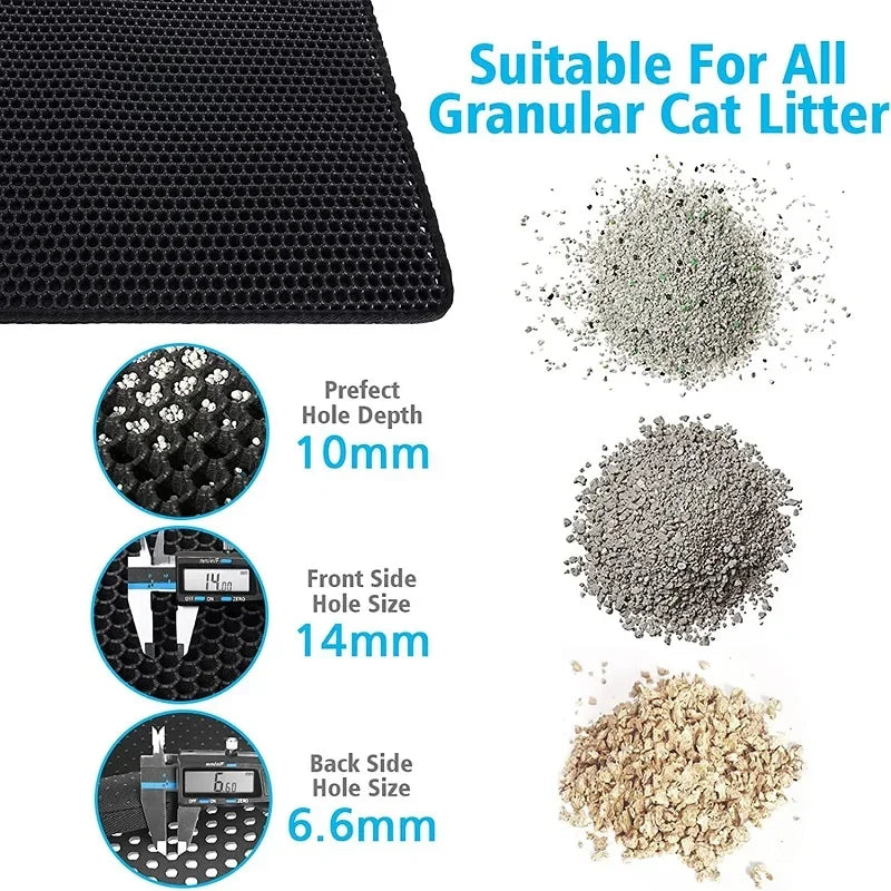 Cat Litter Mat Honeycomb Waterproof Urine Proof Double Layer
