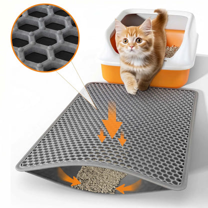Cat Litter Mat Honeycomb Waterproof Urine Proof Double Layer