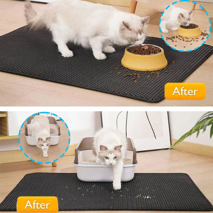 Cat Litter Mat Honeycomb Waterproof Urine Proof Double Layer