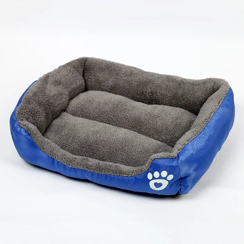 Large Cat and Dog Plush Kennel Bed Washable