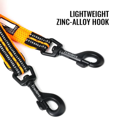 7 in 1 Multi-Function Adjustable Dog Reflective Lead, Walks 2 Dogs