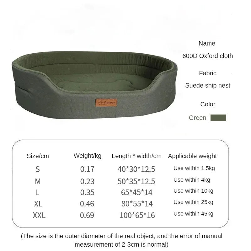 CloudBed Waterproof Dog Bed Washable Square Pet Sofa