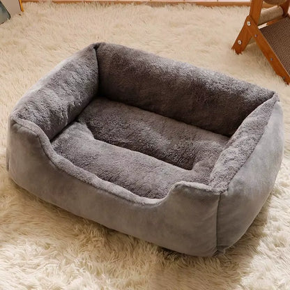 Pet Cat and Puppy Bed Cushion Sofa Warm House Candy-Colored Square Nest