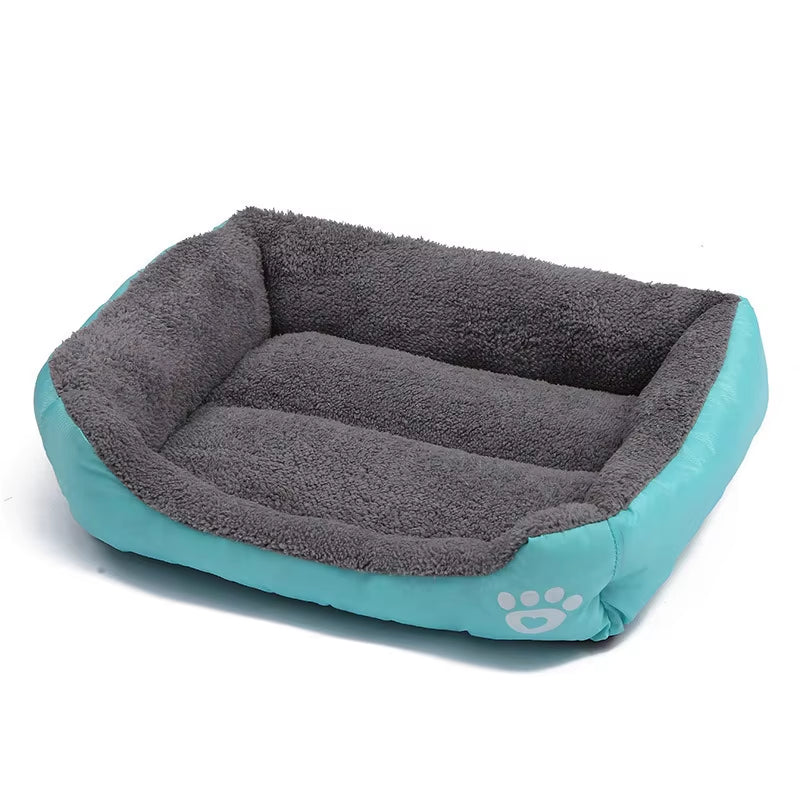 Large Cat and Dog Plush Kennel Bed Washable