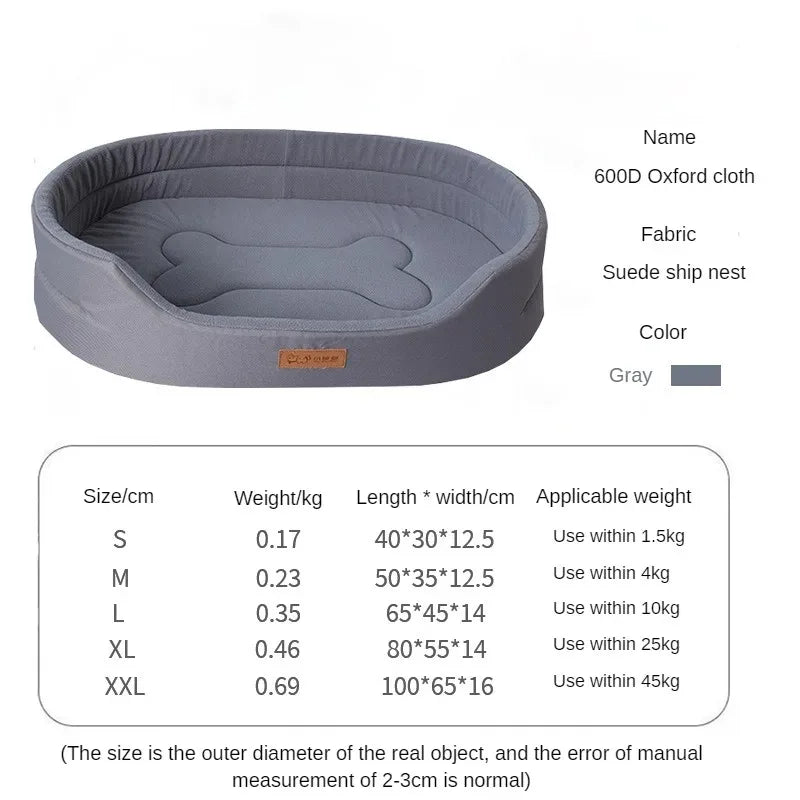 CloudBed Waterproof Dog Bed Washable Square Pet Sofa