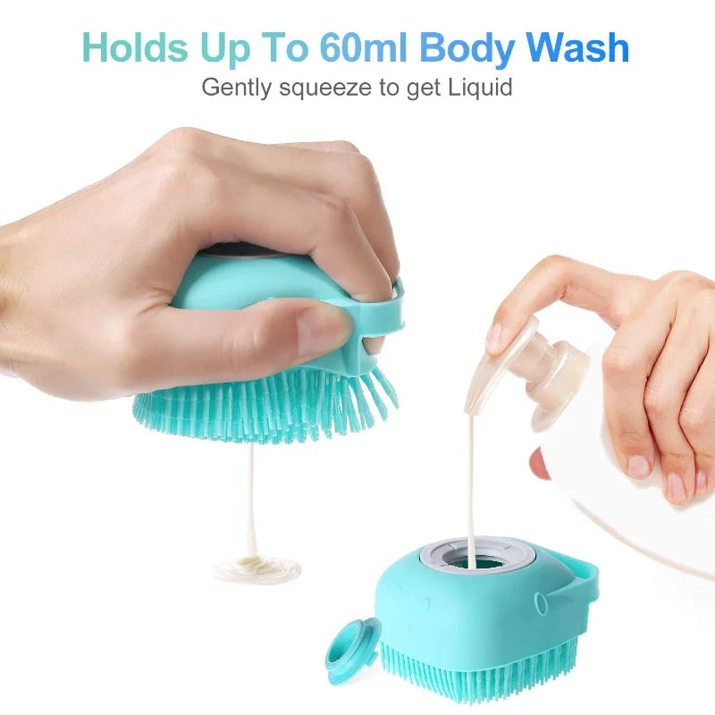 Dog Shampoo Grooming Brush 2.7 oz / 80 ml for Bathing Short Hair