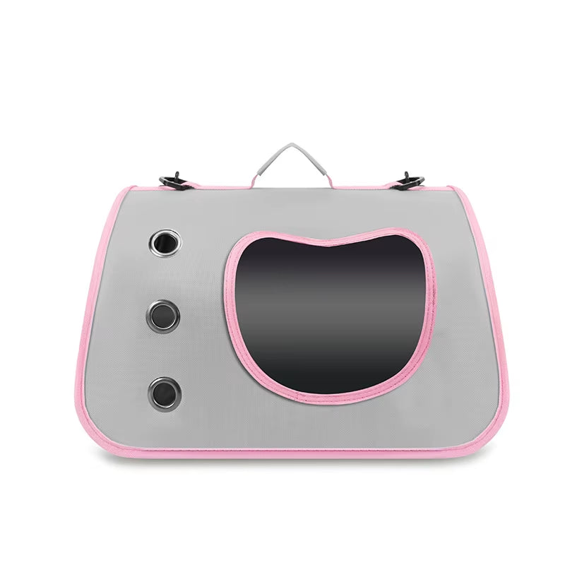 Portable Outdoor Pet Carrier Bag for Small Dogs and Cats, Foldable and Breathable