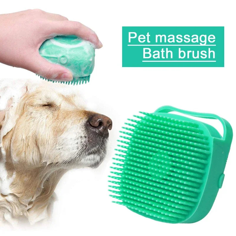 Dog Shampoo Grooming Brush 2.7 oz / 80 ml for Bathing Short Hair