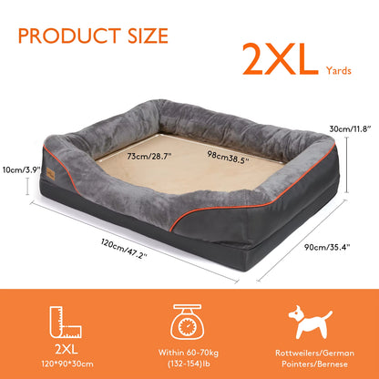 Jumbo Large Orthopedic Dog Bed 