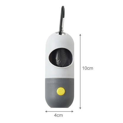 Led Light Pet Poop Scooper Bag Dispenser for Dogs & Cats Clean Accessories