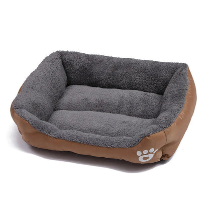 Large Cat and Dog Plush Kennel Bed Washable