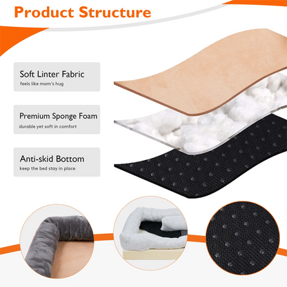Jumbo Large Orthopedic Dog Bed 